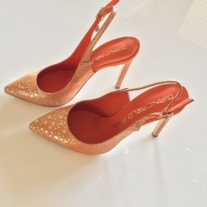 ITALIAN Metallic Slingback Mules